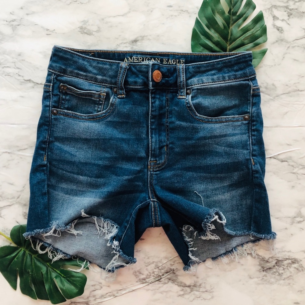 American Eagle Outfitters Denim high rise Shorties